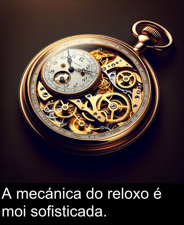 reloxo: A mecánica do reloxo é moi sofisticada.