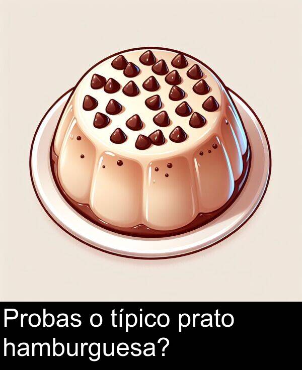 típico: Probas o típico prato hamburguesa?