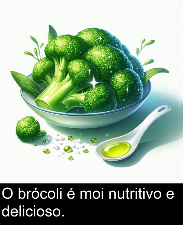 brócoli: O brócoli é moi nutritivo e delicioso.