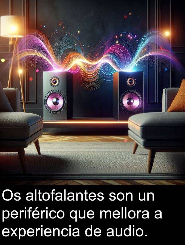 experiencia: Os altofalantes son un periférico que mellora a experiencia de audio.