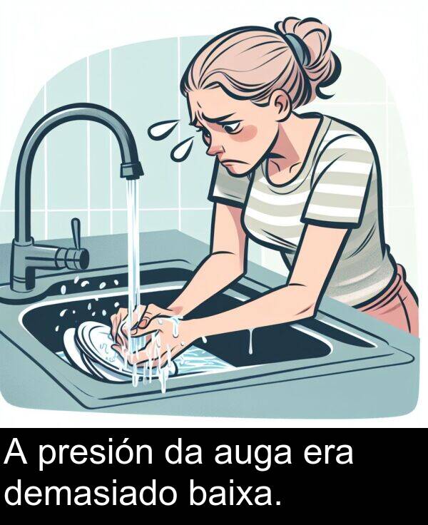 era: A presión da auga era demasiado baixa.