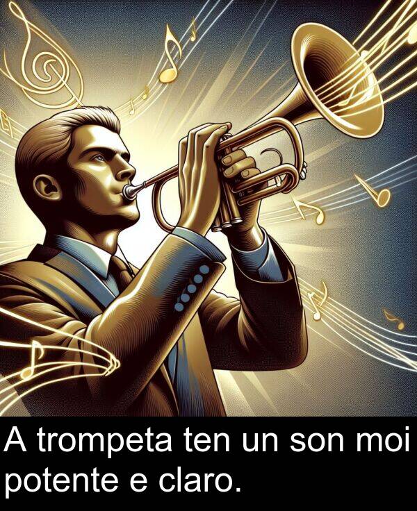 son: A trompeta ten un son moi potente e claro.