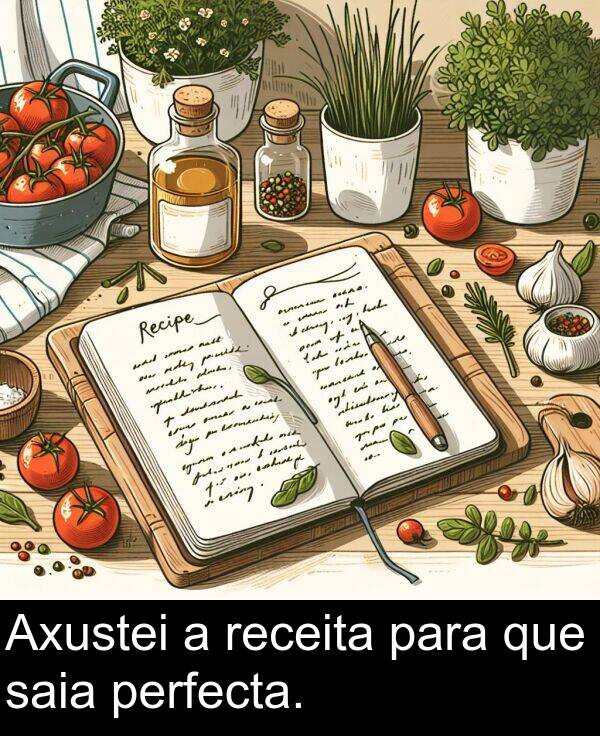 receita: Axustei a receita para que saia perfecta.