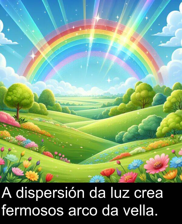 arco: A dispersión da luz crea fermosos arco da vella.
