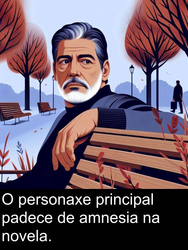 amnesia: O personaxe principal padece de amnesia na novela.