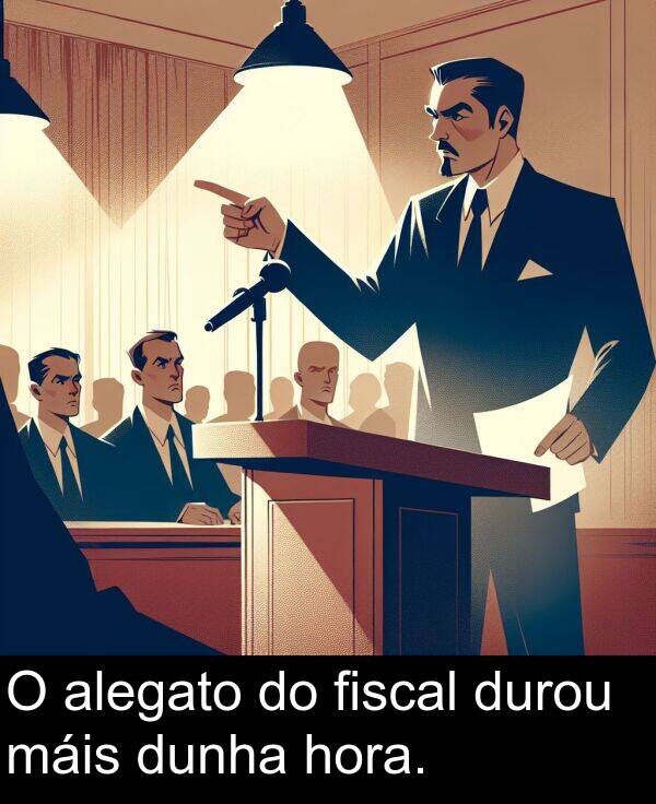 dunha: O alegato do fiscal durou máis dunha hora.