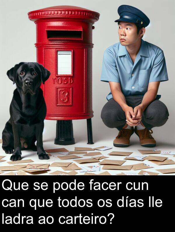 días: Que se pode facer cun can que todos os días lle ladra ao carteiro?