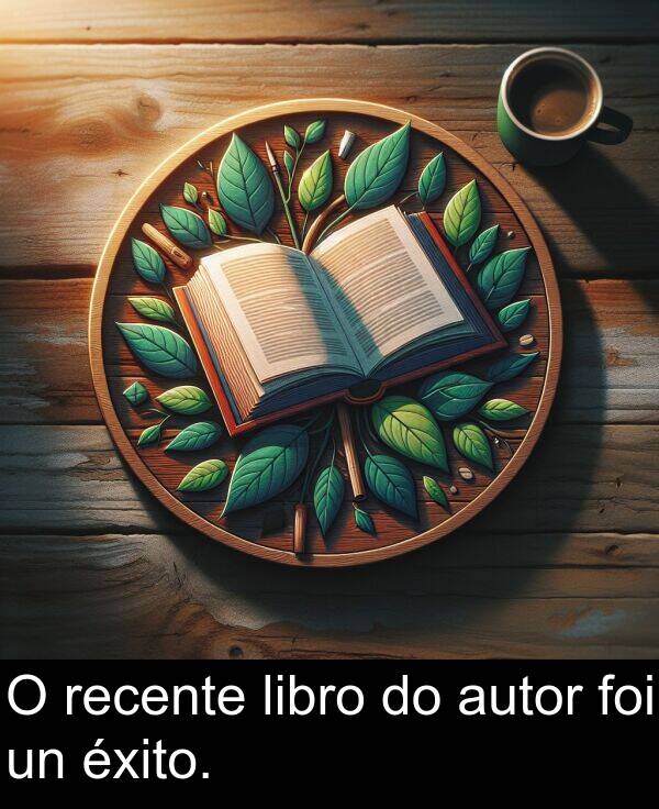 recente: O recente libro do autor foi un éxito.
