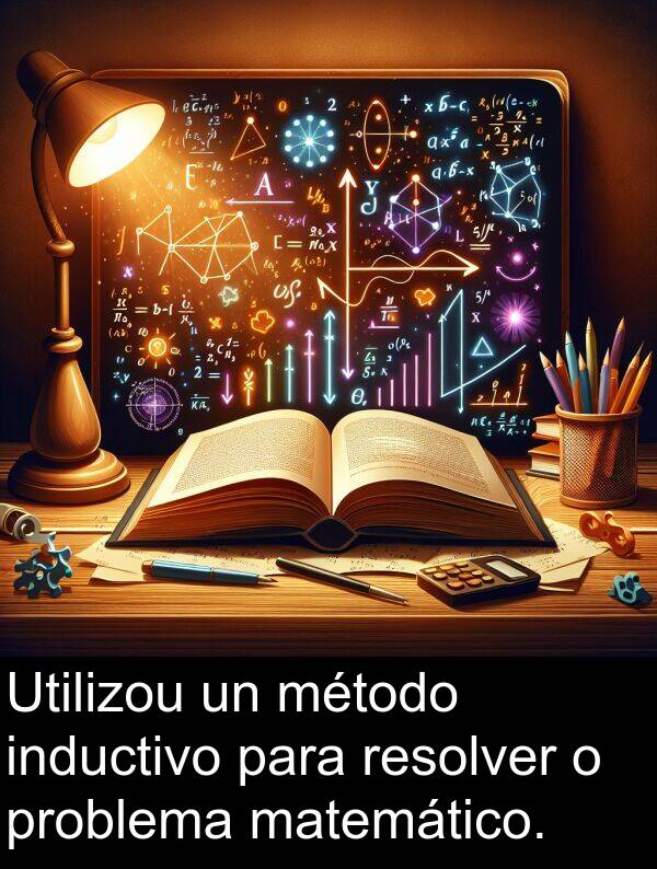 matemático: Utilizou un método inductivo para resolver o problema matemático.