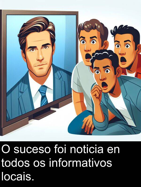 suceso: O suceso foi noticia en todos os informativos locais.