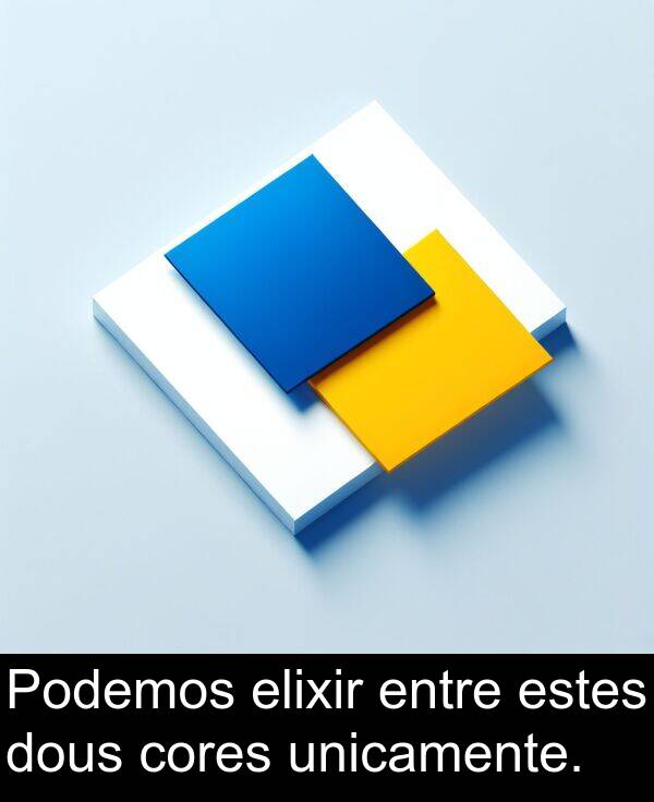 cores: Podemos elixir entre estes dous cores unicamente.