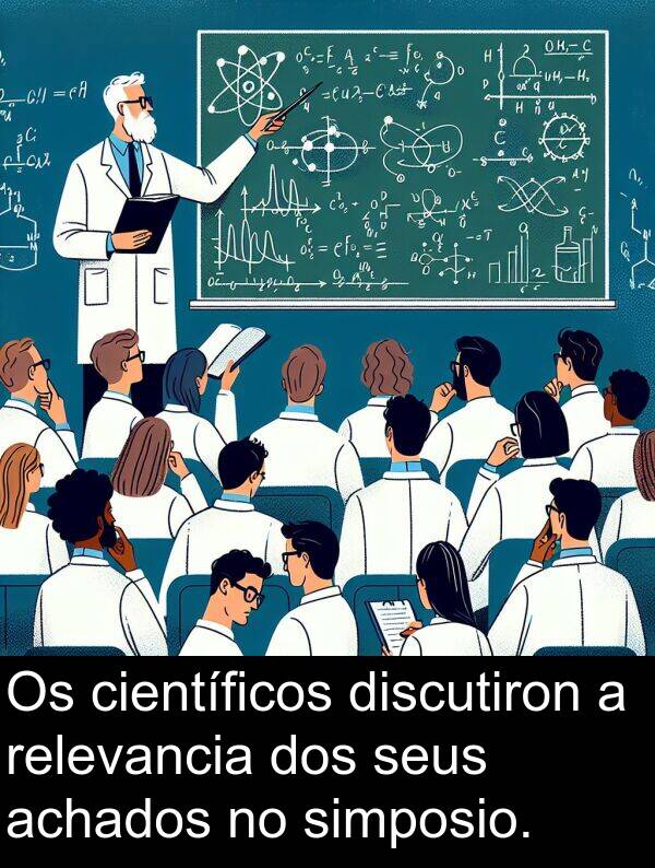 relevancia: Os científicos discutiron a relevancia dos seus achados no simposio.