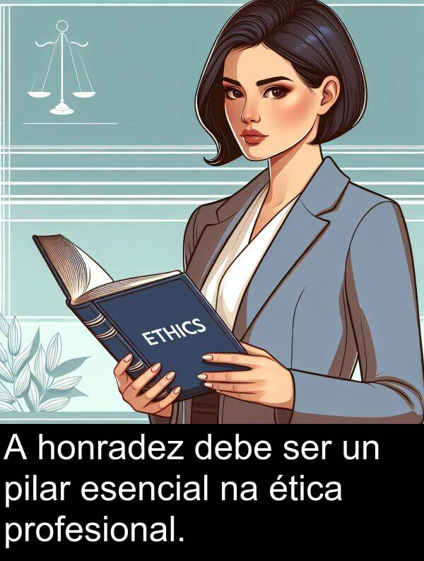 ser: A honradez debe ser un pilar esencial na ética profesional.