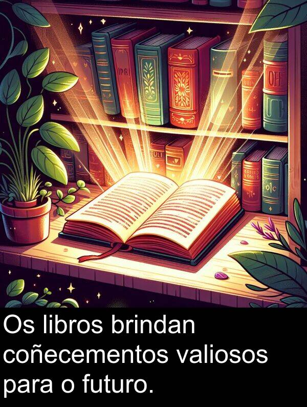 futuro: Os libros brindan coñecementos valiosos para o futuro.