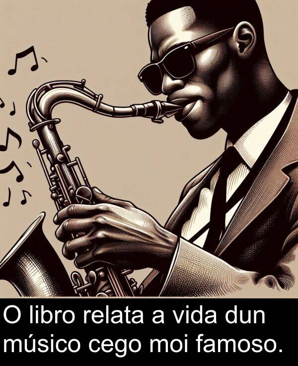 dun: O libro relata a vida dun músico cego moi famoso.