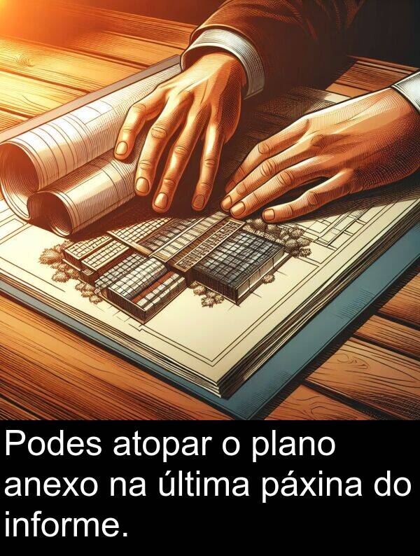 informe: Podes atopar o plano anexo na última páxina do informe.