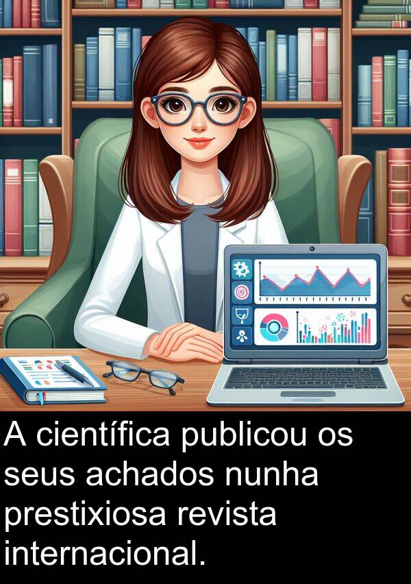 internacional: A científica publicou os seus achados nunha prestixiosa revista internacional.