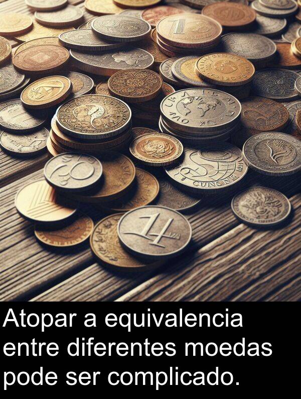 ser: Atopar a equivalencia entre diferentes moedas pode ser complicado.