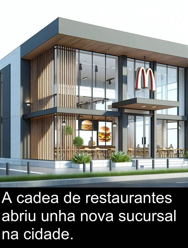 restaurantes: A cadea de restaurantes abriu unha nova sucursal na cidade.