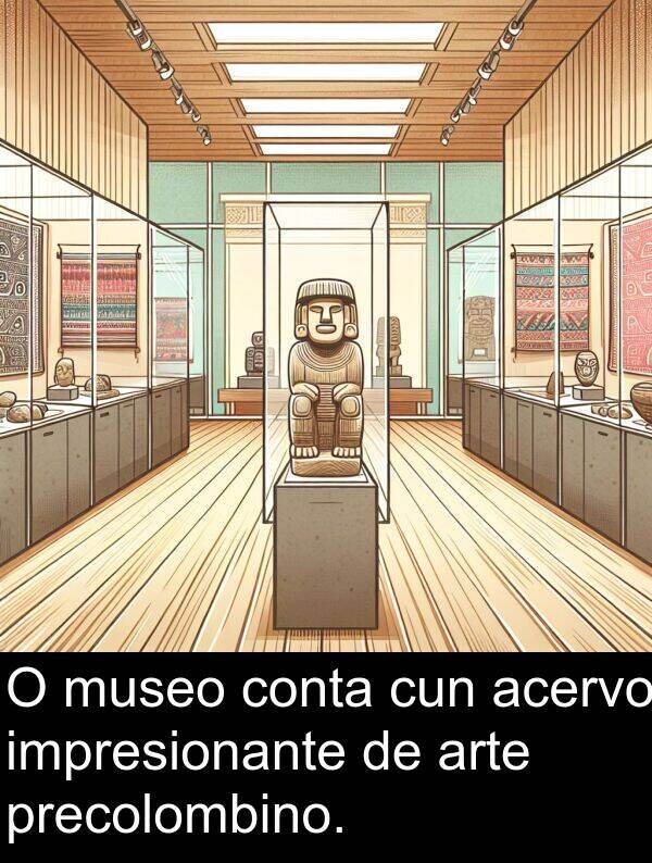 conta: O museo conta cun acervo impresionante de arte precolombino.