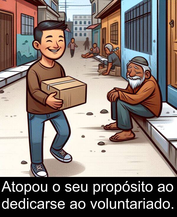 voluntariado: Atopou o seu propósito ao dedicarse ao voluntariado.