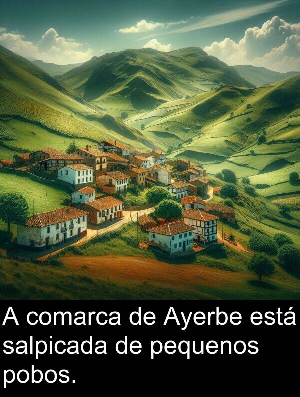 pobos: A comarca de Ayerbe está salpicada de pequenos pobos.