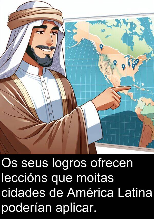 leccións: Os seus logros ofrecen leccións que moitas cidades de América Latina poderían aplicar.