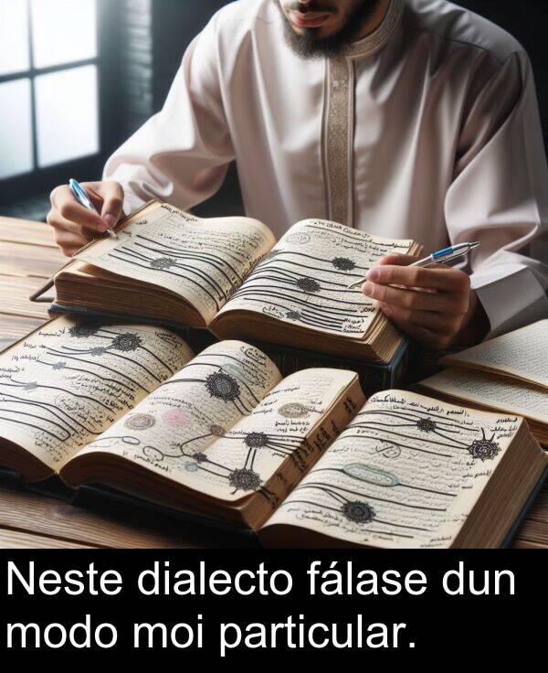 dun: Neste dialecto fálase dun modo moi particular.
