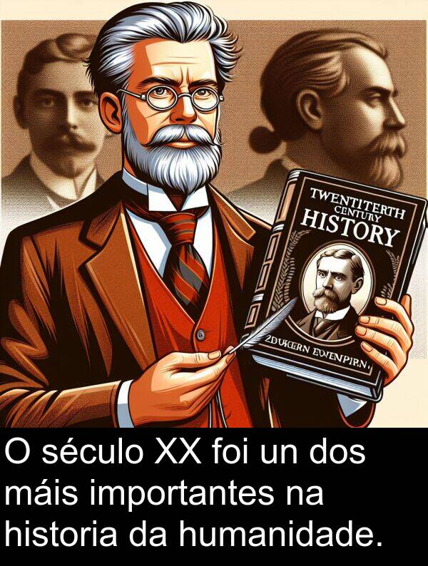 importantes: O século XX foi un dos máis importantes na historia da humanidade.