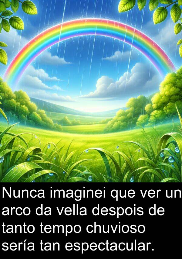 arco: Nunca imaginei que ver un arco da vella despois de tanto tempo chuvioso sería tan espectacular.