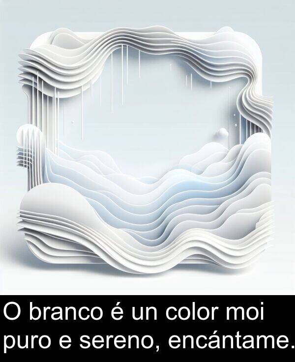 encántame: O branco é un color moi puro e sereno, encántame.