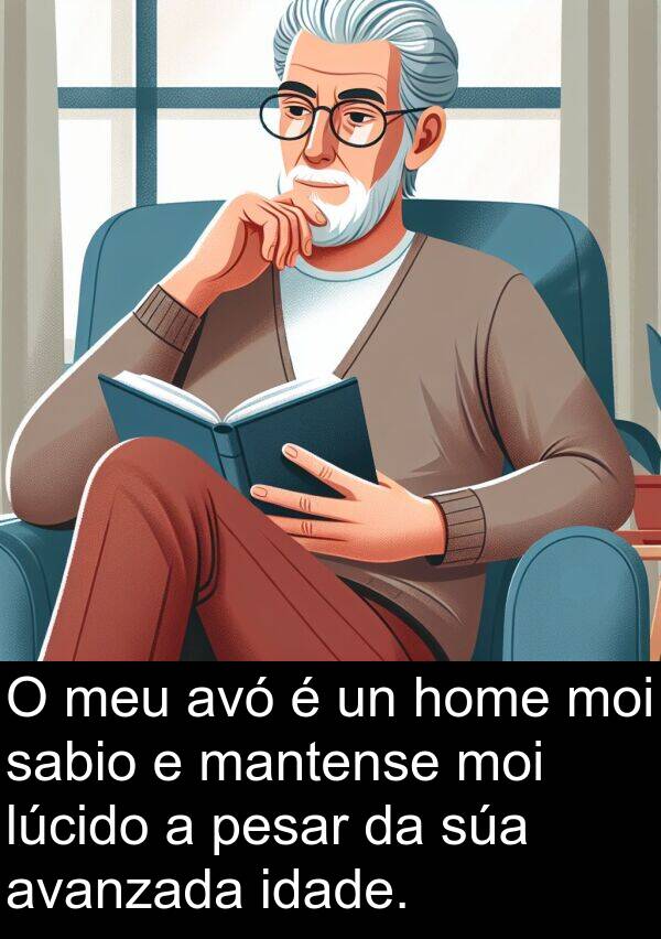pesar: O meu avó é un home moi sabio e mantense moi lúcido a pesar da súa avanzada idade.