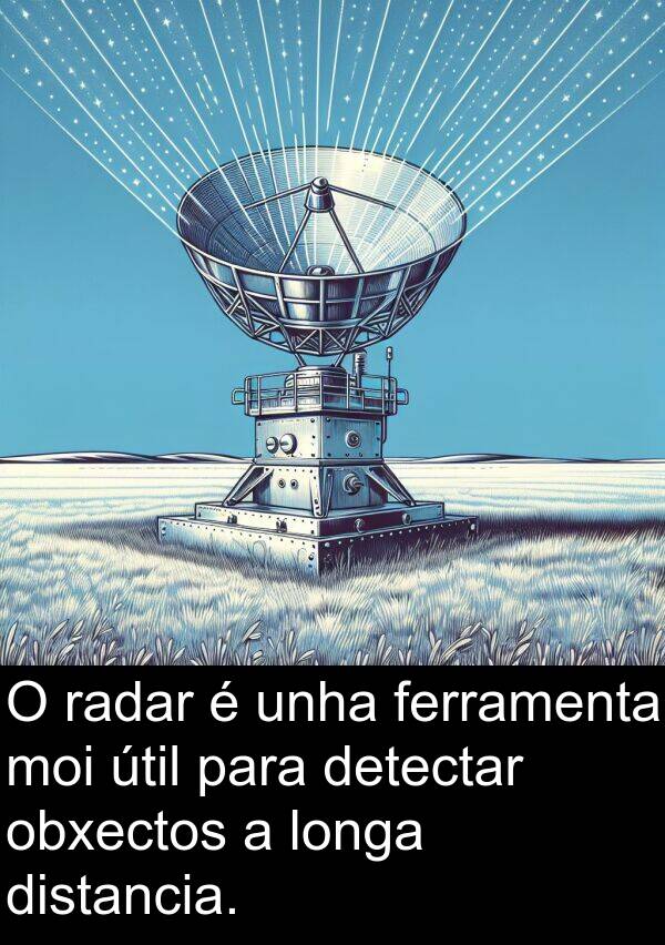 radar: O radar é unha ferramenta moi útil para detectar obxectos a longa distancia.