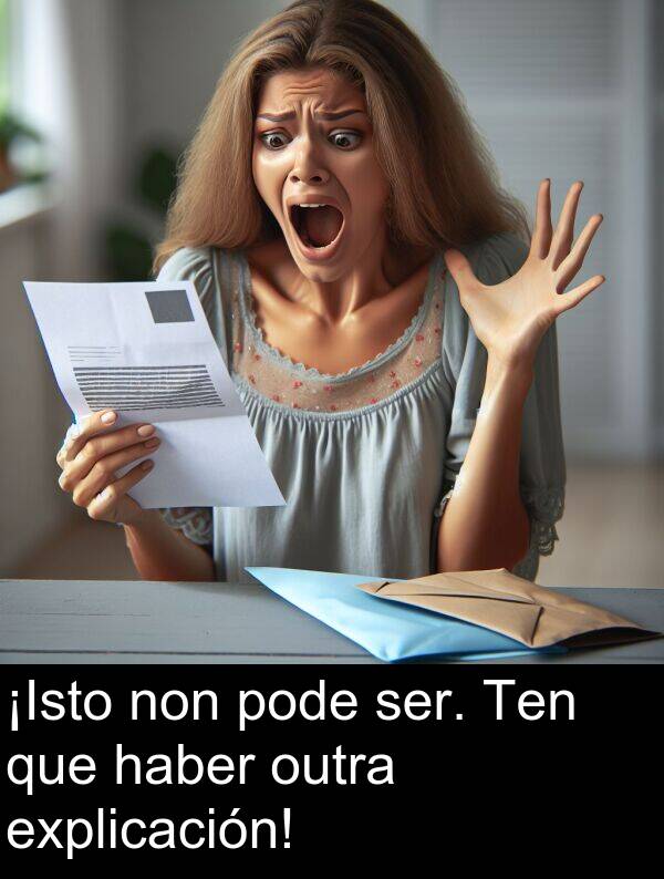 explicación: ¡Isto non pode ser. Ten que haber outra explicación!