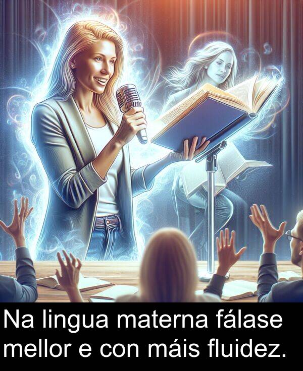 máis: Na lingua materna fálase mellor e con máis fluidez.
