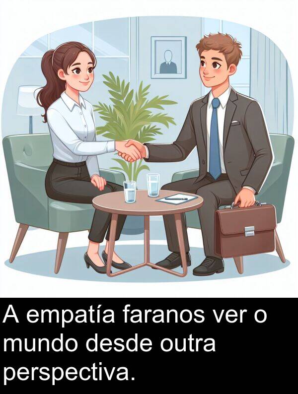 empatía: A empatía faranos ver o mundo desde outra perspectiva.