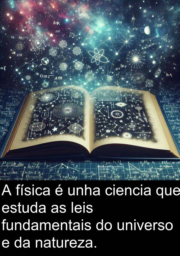 fundamentais: A física é unha ciencia que estuda as leis fundamentais do universo e da natureza.