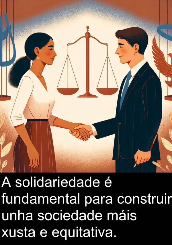 fundamental: A solidariedade é fundamental para construir unha sociedade máis xusta e equitativa.