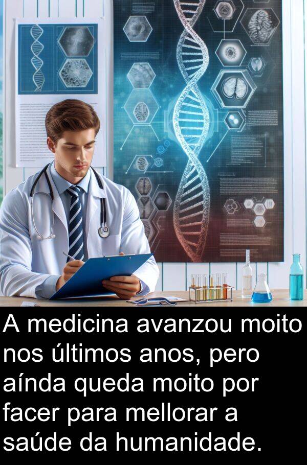 medicina: A medicina avanzou moito nos últimos anos, pero aínda queda moito por facer para mellorar a saúde da humanidade.