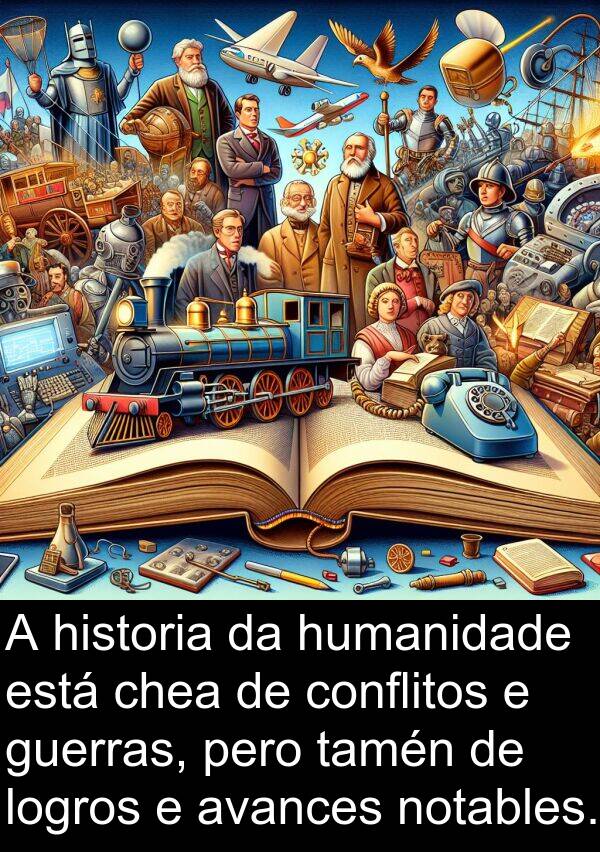 humanidade: A historia da humanidade está chea de conflitos e guerras, pero tamén de logros e avances notables.