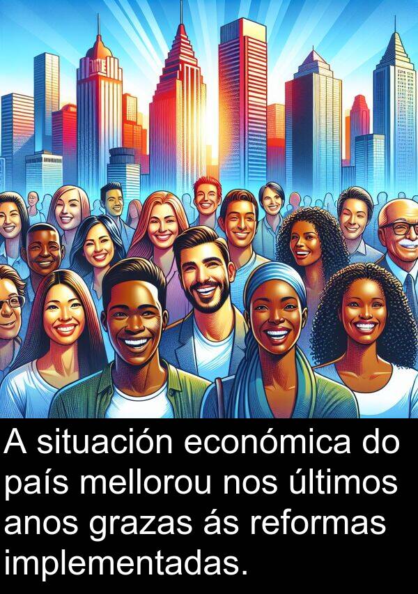 reformas: A situación económica do país mellorou nos últimos anos grazas ás reformas implementadas.