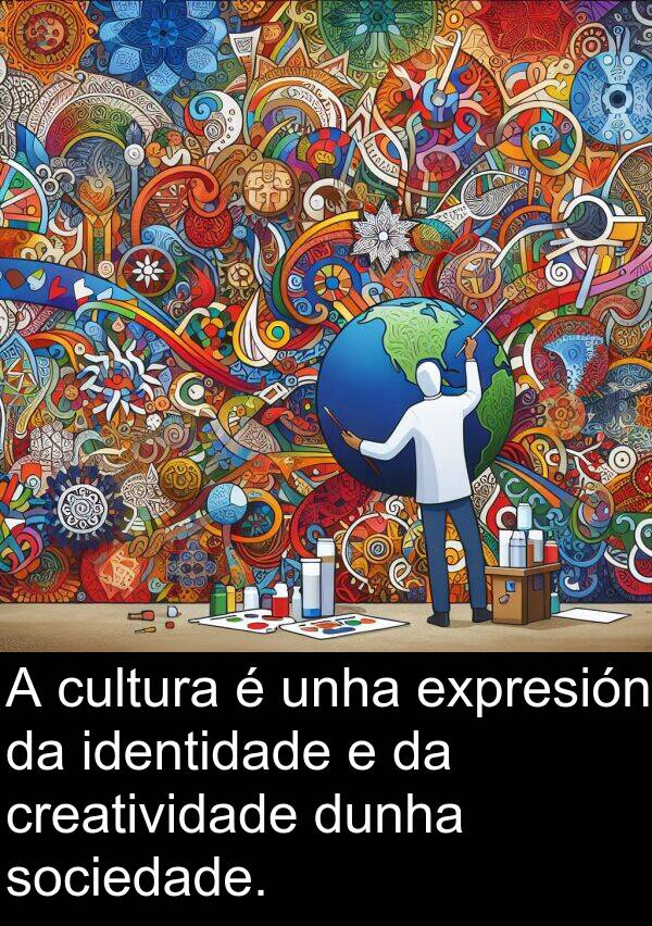 dunha: A cultura é unha expresión da identidade e da creatividade dunha sociedade.