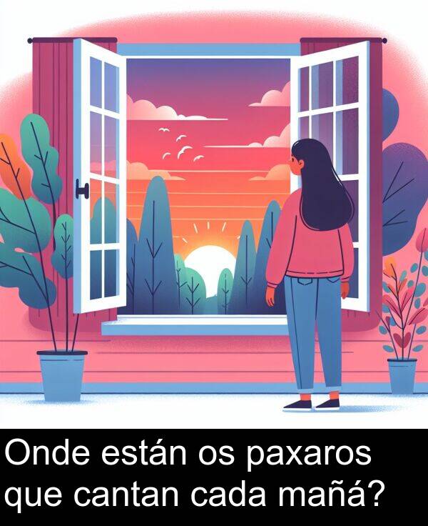 están: Onde están os paxaros que cantan cada mañá?