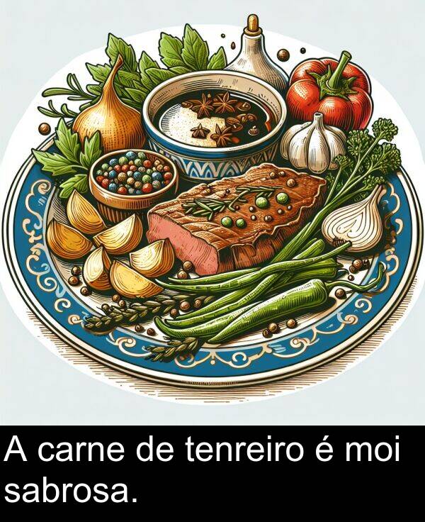 carne: A carne de tenreiro é moi sabrosa.