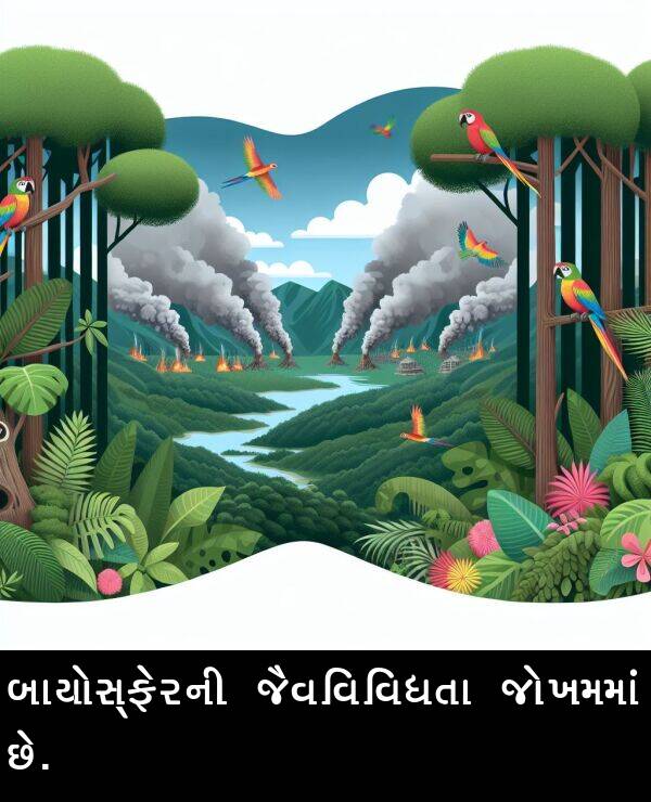 જોખમમાં: બાયોસ્ફેરની જૈવવિવિધતા જોખમમાં છે.