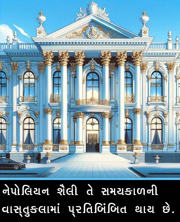 શૈલી: નેપોલિયન શૈલી તે સમયકાળની વાસ્તુકલામાં પ્રતિબિંબિત થાય છે.