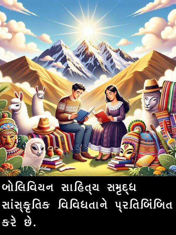 સમૃદ્ધ: બોલિવિયન સાહિત્ય સમૃદ્ધ સાંસ્કૃતિક વિવિધતાને પ્રતિબિંબિત કરે છે.
