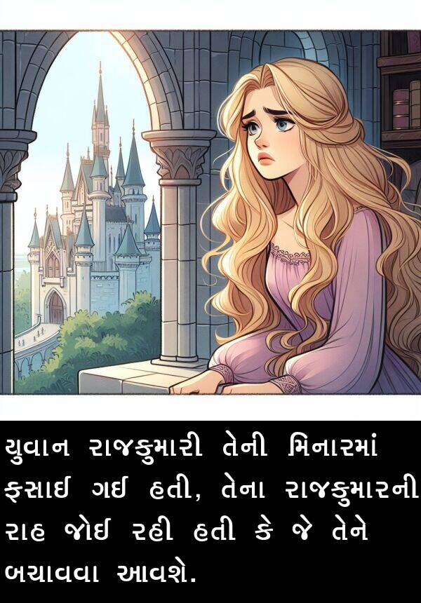 રાજકુમારી: યુવાન રાજકુમારી તેની મિનારમાં ફસાઈ ગઈ હતી, તેના રાજકુમારની રાહ જોઈ રહી હતી કે જે તેને બચાવવા આવશે.