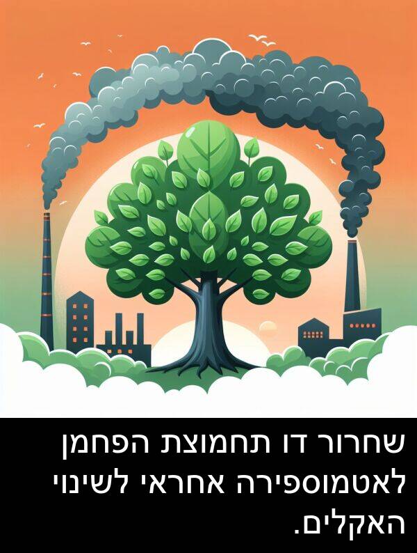 אחראי: שחרור דו תחמוצת הפחמן לאטמוספירה אחראי לשינוי האקלים.