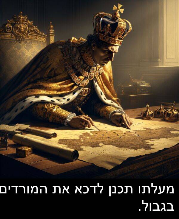 בגבול: מעלתו תכנן לדכא את המורדים בגבול.